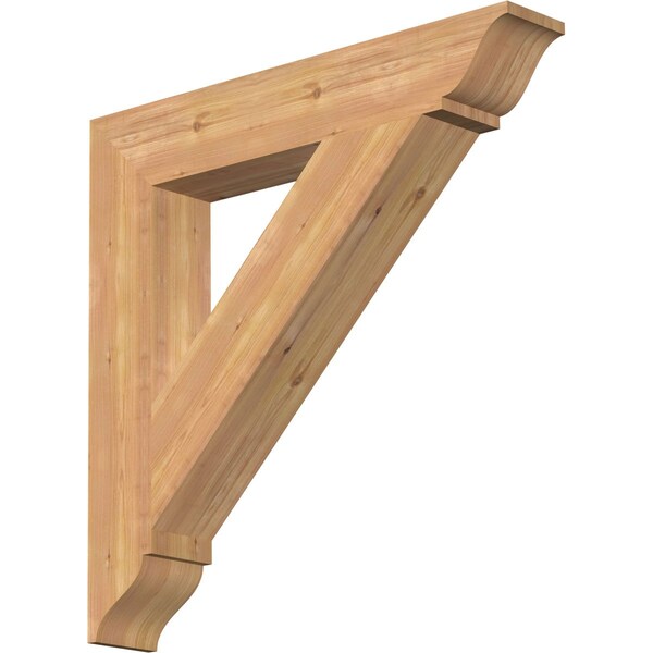 Ekena Millwork Traditional Traditional Smooth Bracket, Western Red Cedar, 5 1/2"W x 34"D x 34"H BKT06X34X34TRA01SWR - main
